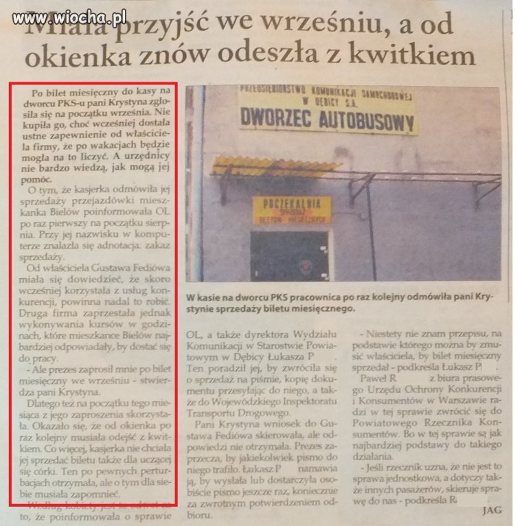 Korzystała z usług konkurencji
