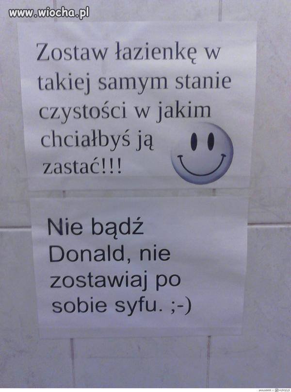 W jednym z kibli