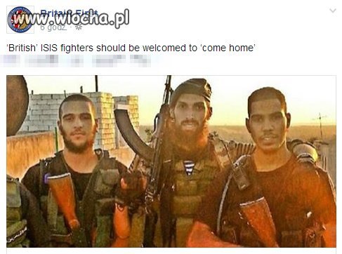Ci jihadiści mają brytyjskie paszporty. 
