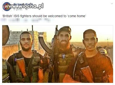 Ci jihadiści mają brytyjskie paszporty. 