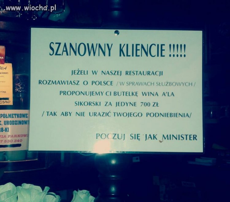 Poczuj się jak minister