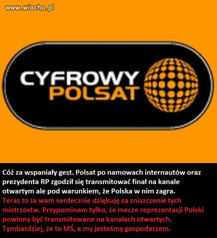 Teraz Polsacie to możesz mnie w d... pocałować