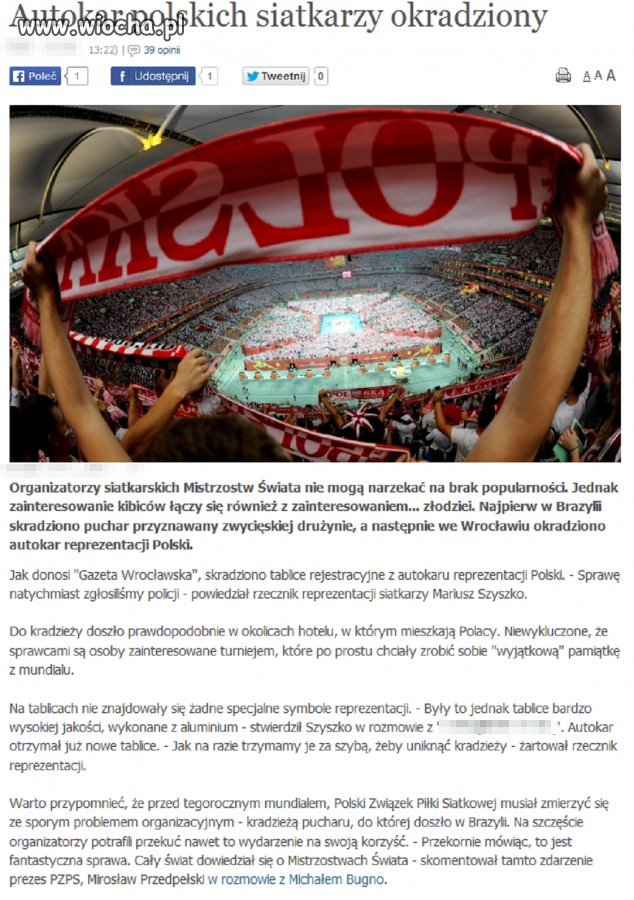 Autokar naszej reprezentacji siatkarzy ...