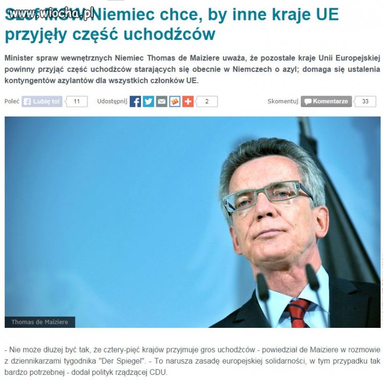 W imię europejskiej solidarności.