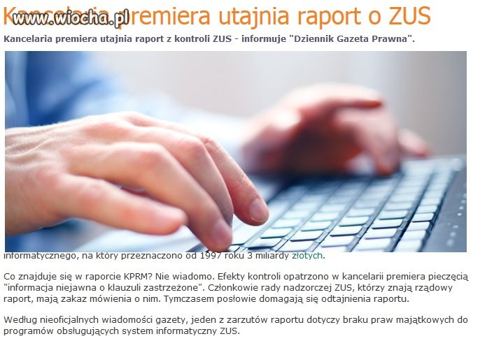Kolejna afera zamieciona pod dywan