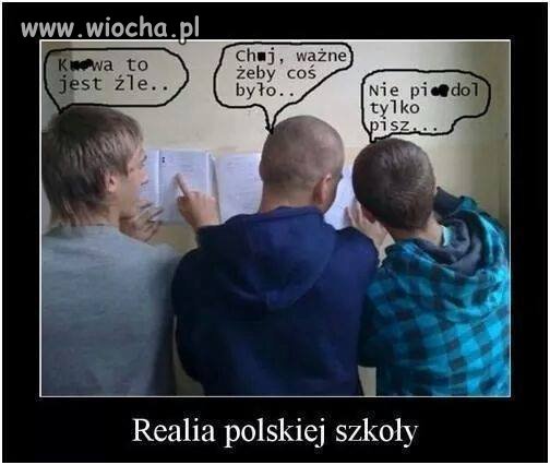 Realia polskiej szkoły 