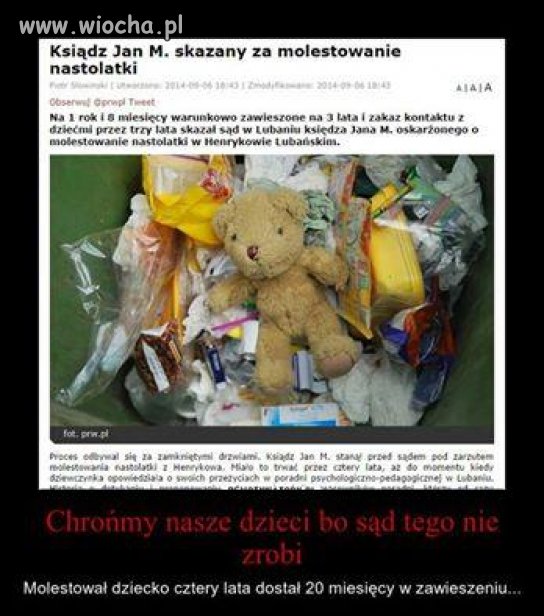 Zawiasy za pedofilię... 