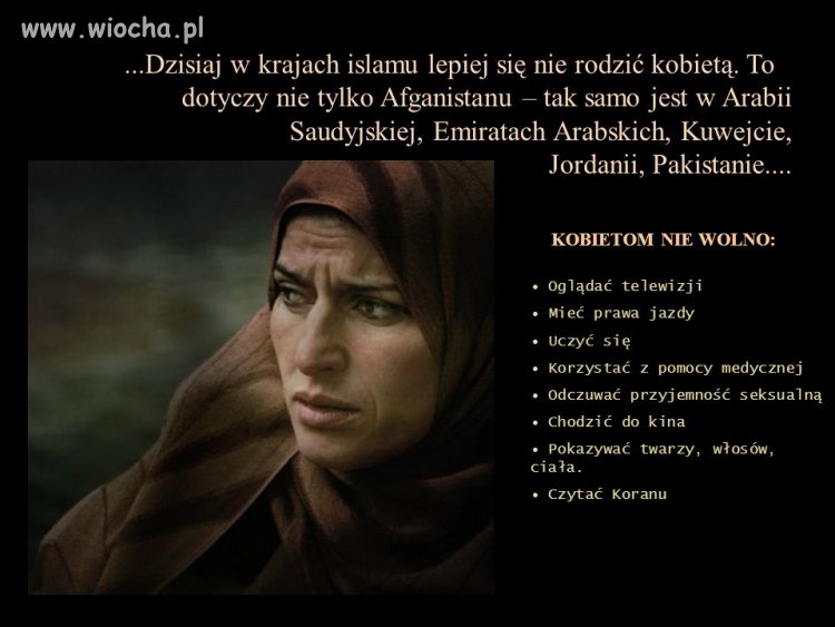 Ideologia wykluczająca kobiety z życia