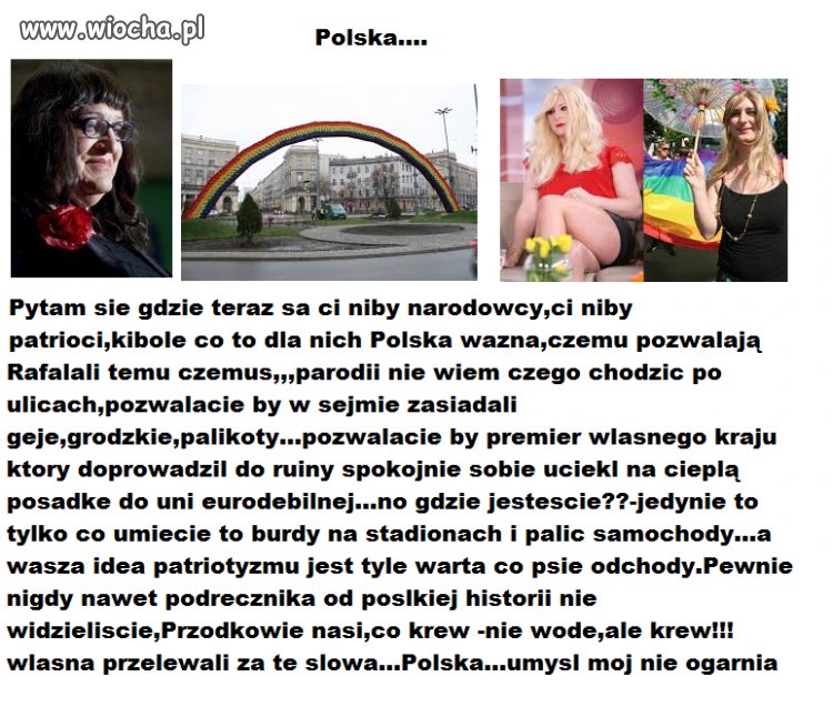 No i gdzie jesteście patrioci...