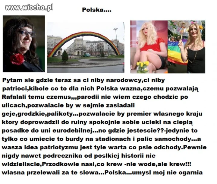 No i gdzie jesteście patrioci...