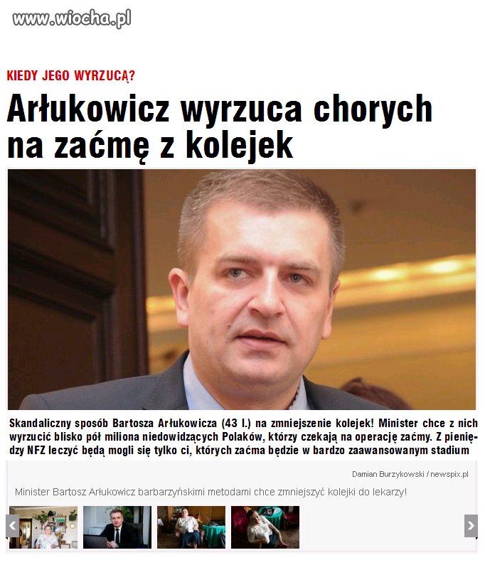 Kolejny cudowny pomysł ministra zdrowia ...