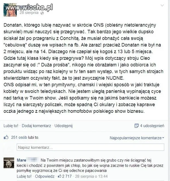 Pedau odpowiada 