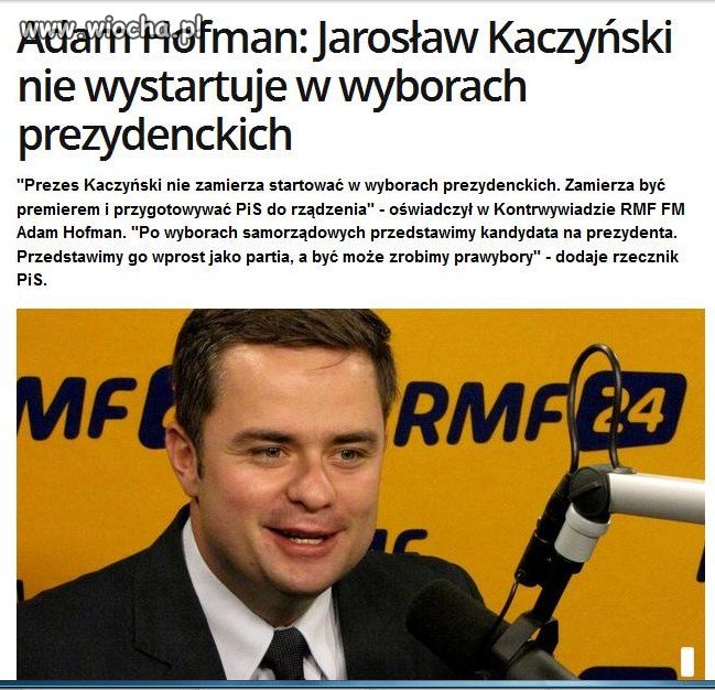 Czy to uśmiech przyszłego kandydata na prezydenta?