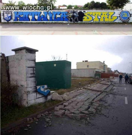 Tego graffiti chyba już nie odnowią