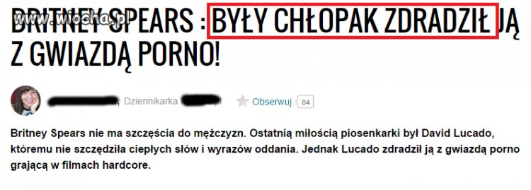 Zdradził ją BYŁY