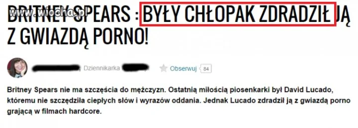 Zdradził ją BYŁY