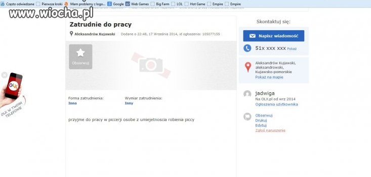 Praca w piccerji