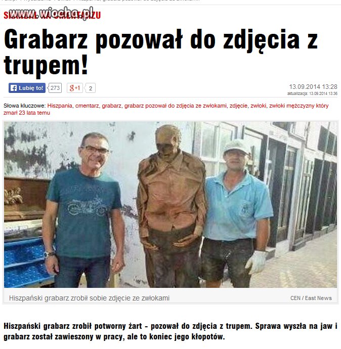 Wspólne zdjęcie z trupem