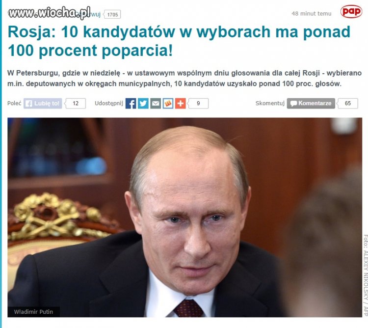 Poparcie ponad 100%, nasi politycy mogą pomarzyć