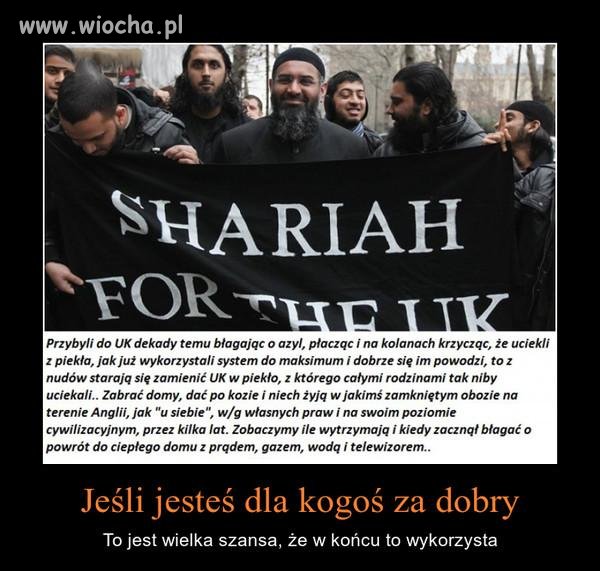A najsmutniejsze jest to że gdyby nie wierzyli w islam