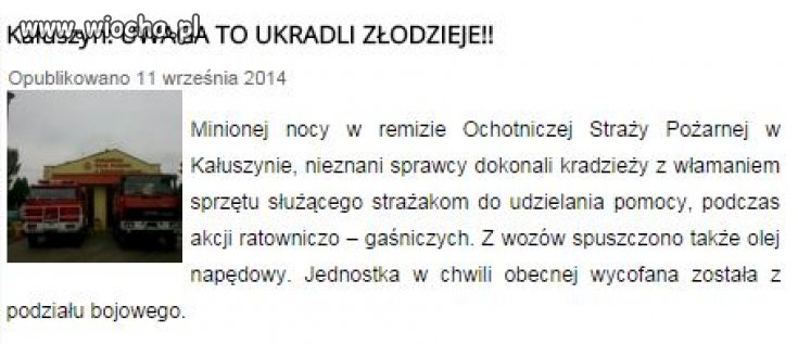 Nie ma to jak okraść tych co niosą pomoc
