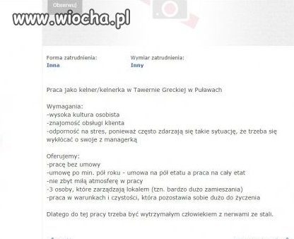 Oferta pracy
