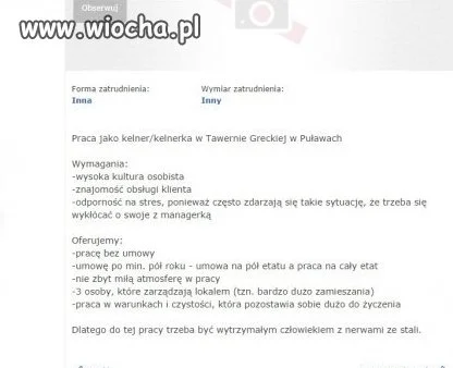 Oferta pracy