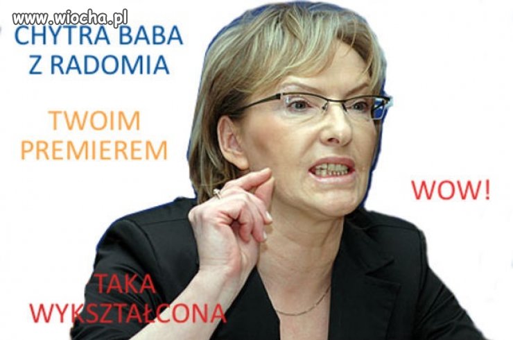 Żelazna dama u sterów rządu.