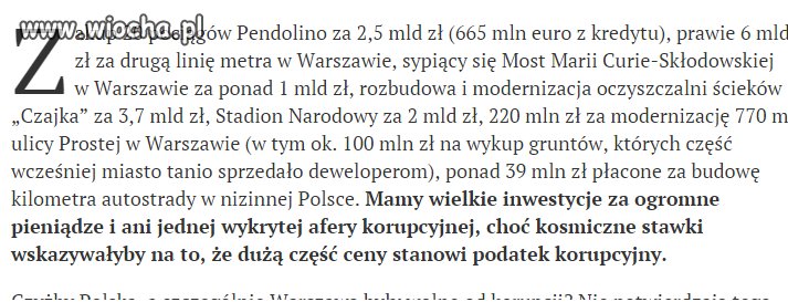 Wszystko za nasze pieniądze