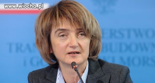 Kolejna pani minister. Tym razem infrastruktury 