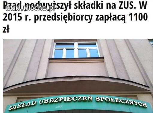 ZUS to bankrut a my tylko do niego dokładamy