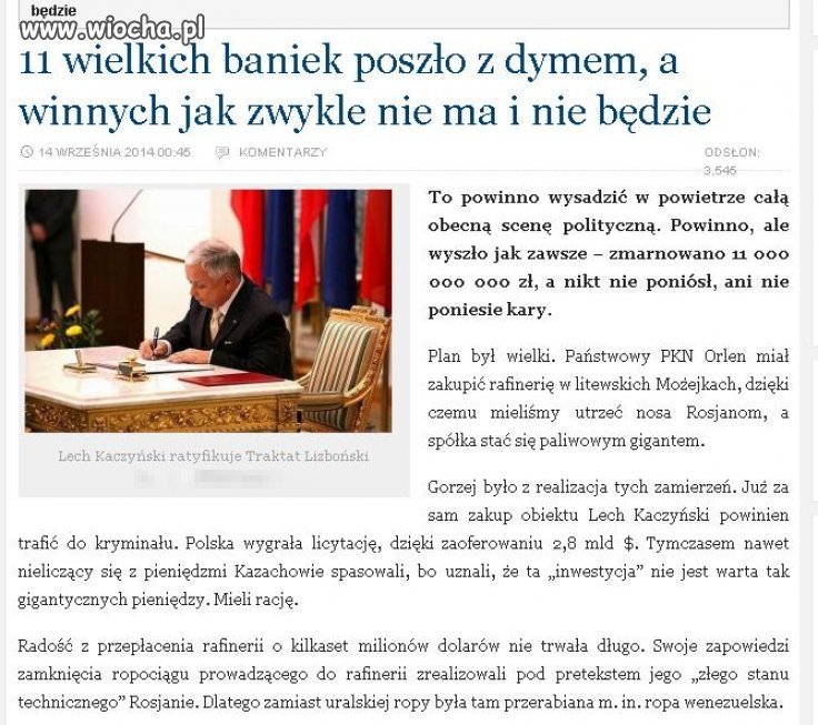 11.000.000.000 zmarnowane i nikt za to nie odpowie