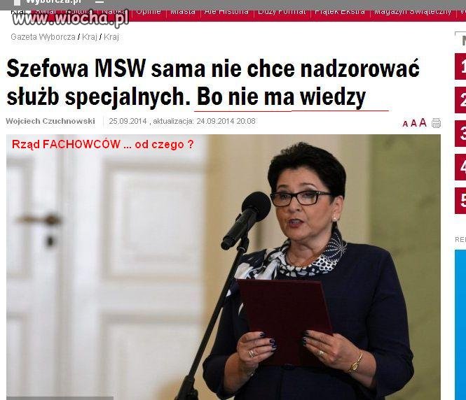 Kompetencja, wiedza, poświęcenie dla POLSKI