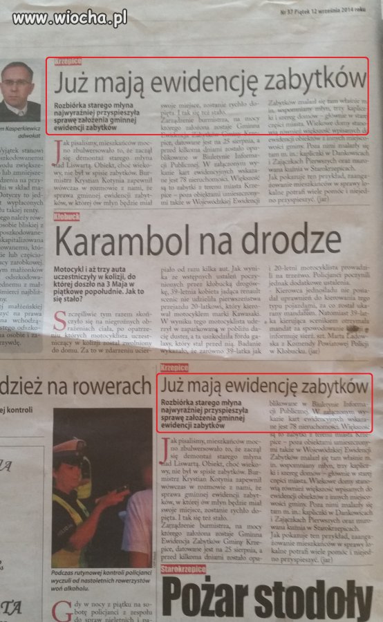 Gazeta w Kłobucku