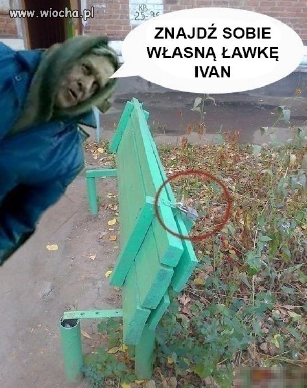 Ławka na kłódkę
