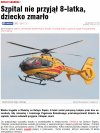 Szpital nie przyjął 8-latka 