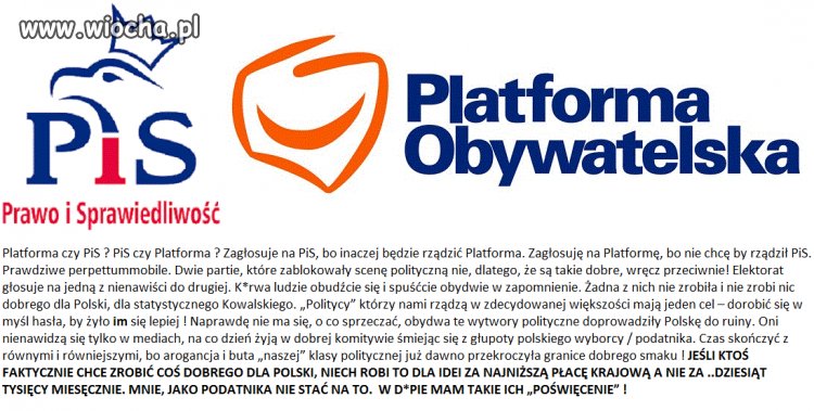 PiS czy PO? PO czy Pis?