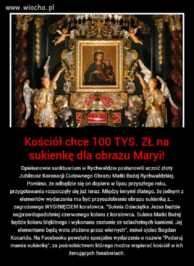 Kościół chce 100 tys.zł