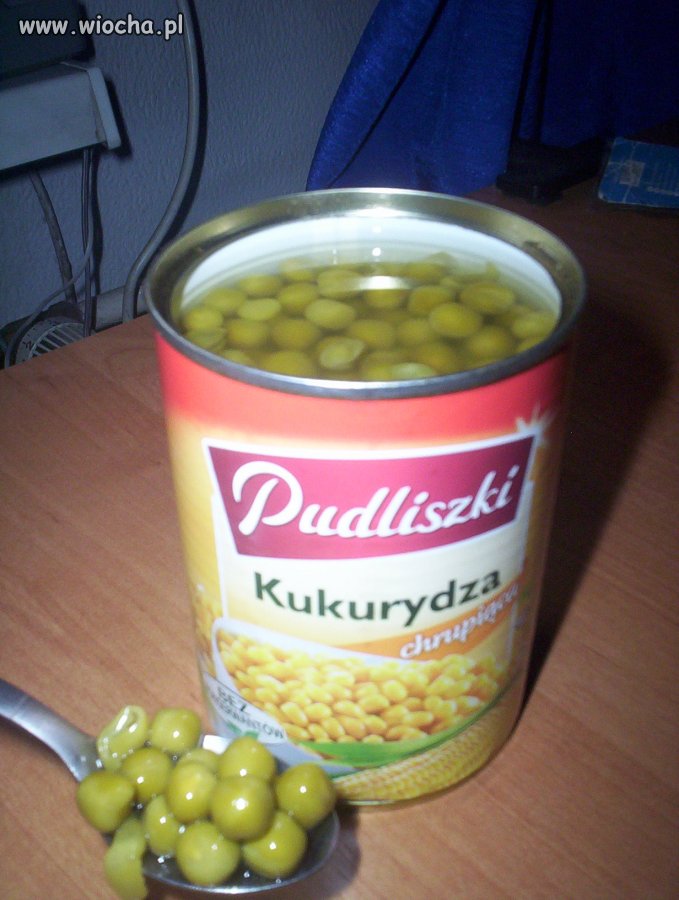 Otwieram kukurydzę, a tam... groszek?
