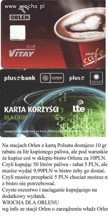 ORLEN+POLSAT - niby rabat za paliwo, a tu ...