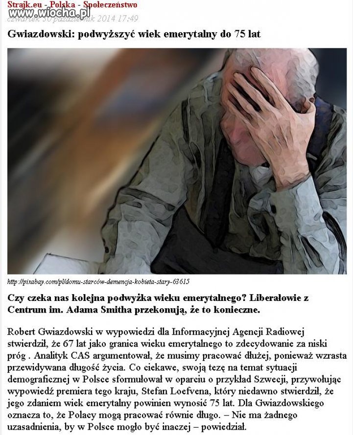 A nie lepiej do 100 lat? 