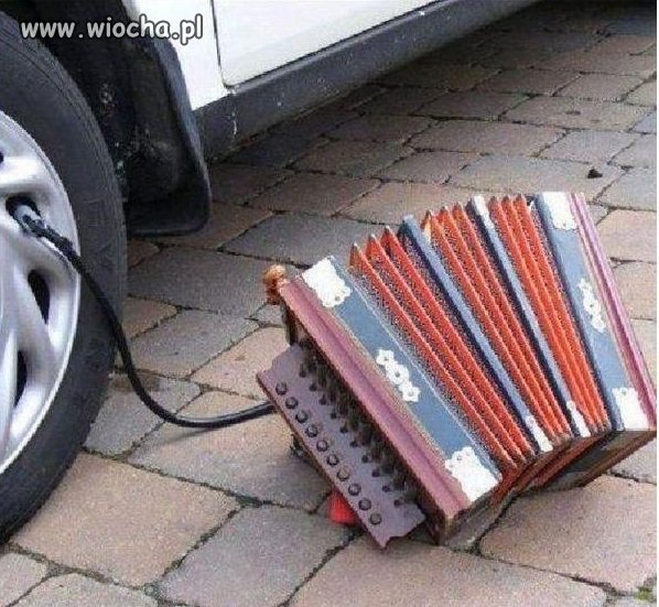 Pompowanie kół - Level Cygan 