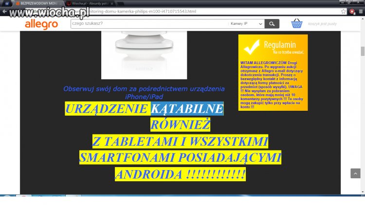 Analfabeta na Allegro...