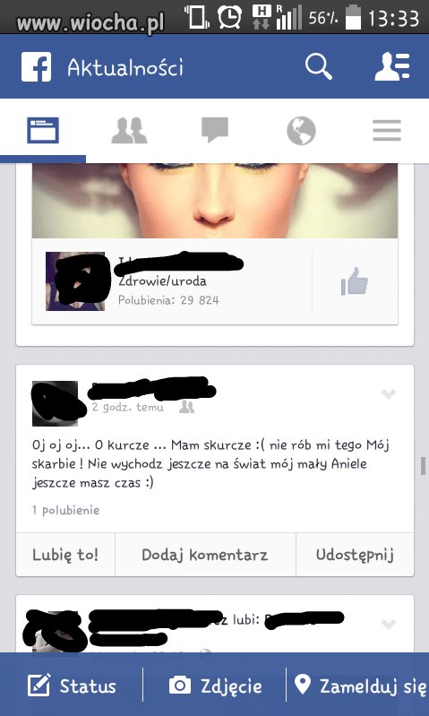 Na fb trzeba pochwalić się dosłownie wszystkim