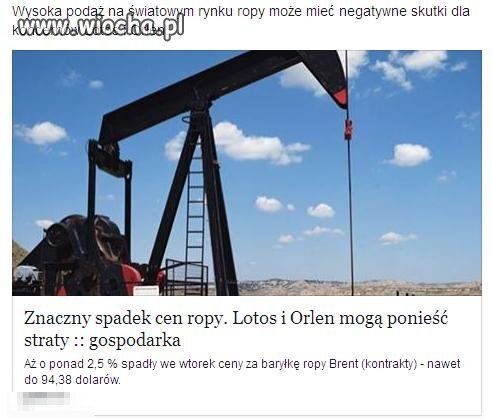 Za Kaczyńskiego ropa była po 120$