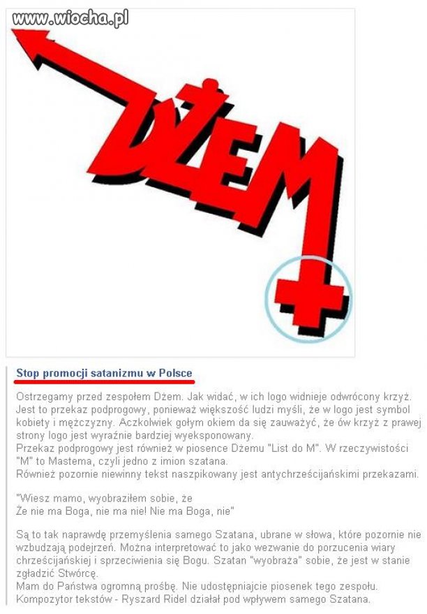 Ludzie to jednak mają w łbach nasrane... 
