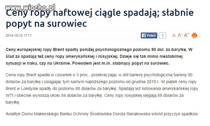 Jakoś nie widać tego na naszych stacjach paliw
