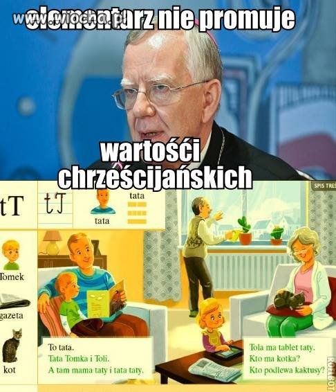 Gender czyta dziecku