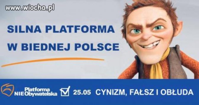 Stary plakat wyborczy.hasło nadal aktualne!