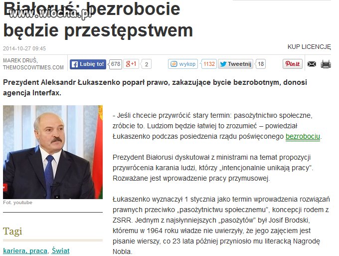 Reżim walczy z bezrobotnymi